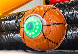 Sistema interativo para usar no jogo de castelo inflável