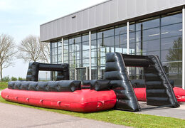 Compre online matraquilhos insufláveis ​​preto vermelho com sistema deslizante de embarque exclusivo.