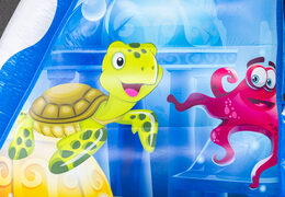 Módulo de percurso de obstáculos base jump animais marinhos