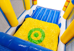 Almofada de ar para pular no módulo Base Jump de percurso de obstáculos