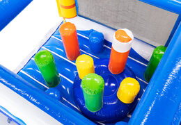 Pilares no percurso de obstáculos modular surf na JB