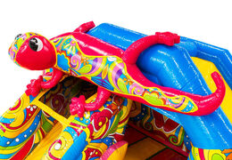 Grande salamandra rosa no insuflável Slidecombo à venda na JB