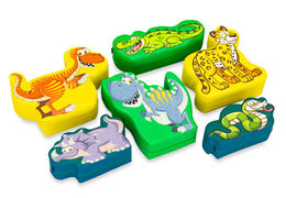 Conjunto de tema de softplay imagens Jungle Dino animais