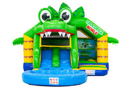 Compre o insuflável Slide Combo Duplo tema Crocodilo na JB