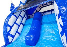 Compre o escorregador azul e branco do castelo inflável Slide Combo Dubbelslide na JB