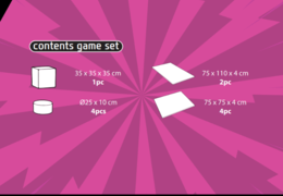 Conteúdo do conjunto de brincadeiras Softplay em tema de quadrinhos para comprar na JB