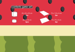 Conteúdo do conjunto de brincadeiras Softplay em tema de Flamingo - Havaí para comprar na JB