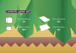 Conteúdo do conjunto de brincadeiras Softplay em tema de Selva - Dinossauro para comprar na JB