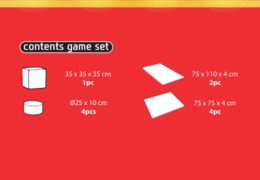 Conteúdo do conjunto de brincadeiras Softplay em tema de montanha-russa para comprar na JB