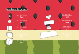 Conteúdo do conjunto Large Softplay em tema de Flamingo - Havaí comprar online