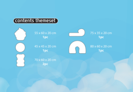 Conteúdo do conjunto temático Softplay em tema de doces encomendar online na JB