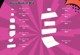 Faça o pedido online do conteúdo do conjunto Softplay XL com tema de Quadrinhos da JB Meppel