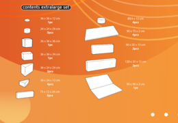 Faça o pedido online do conteúdo do conjunto Softplay XL com tema Padrão da JB Meppel