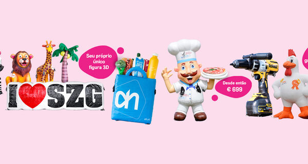 Ampliação do produto inflável totalmente personalizado