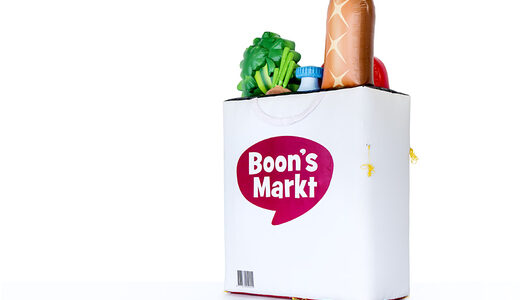 Compre uma réplica de produto inflável da sacola de compras Markt da Boon's personalizada online. Obtenha suas promoções promocionais online na JB Insuflaveis Portugal