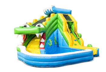 Compre um castelo insuflável multifuncional de crocodilo na JB Insufláveis Portugal. Encomende castelos insufláveis online na JB Insufláveis Portugal