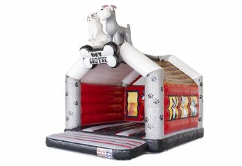Bouncer inflável de tema de hotel animal inflável padrão para venda para crianças