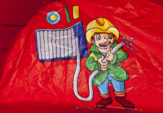 Opblaasbare glijbaan brandweer