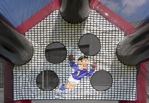 Atirador velocimetro de futebol inflável “Fat Bertha”. Encomende um velocimetro de futebol inflável agora online em JB Insuflaveis Portugal