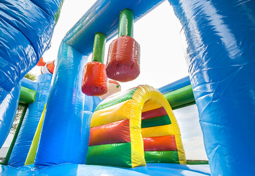 Encomende um castelo insuflável multijogador médio no tema Seaworld com escorregador para crianças. Compre castelos ​​insufláveis ​​online na JB Insufláveis ​​Portugal