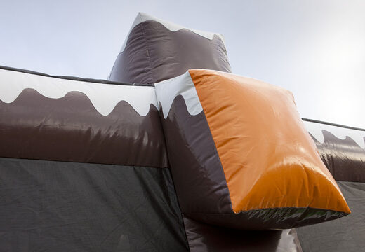 Encomende pista de rolo inflável dupla no tema de inverno para jovens e idosos. Compre atrações de inverno infláveis ​​online agora na JB Insuflaveis Portugal