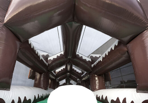 Compre pista de rolo inflável única dupla no tema de inverno para jovens e idosos. Encomende atrações infláveis ​​de inverno agora online na JB Insuflaveis Portugal