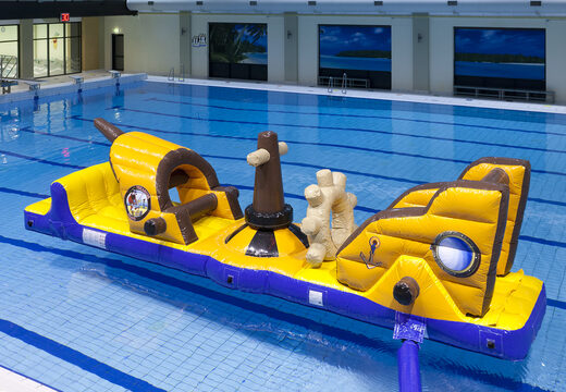 Encomende o navio pirata do curso de assalto com objetos divertidos para jovens e idosos. Compre cursos de obstáculos infláveis ​​online agora na JB Insuflaveis Portugal