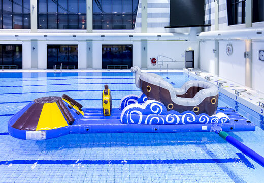 Obtenha um escorregador inflável hermético com tema de pirata para jovens e idosos. Encomende jogos de sinuca infláveis ​​agora online na JB Insuflaveis Portugal