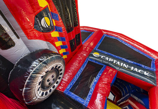 Os castelos ​infláveis ​​internos da Brigada de Incêndio Captian Jack Multiplay feitos sob encomenda são perfeitos para qualquer evento. Encomende castelos insufláveis ​​promocionais na JB Insuflaveis Portugal