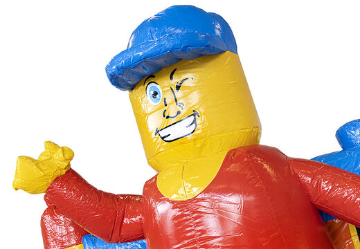 Pequeno castelo insuflável com tema de superblocks e corrediça à venda na JB Inflatables. Compre castelos insufláveis para crianças na JB Insufláveis Portugal