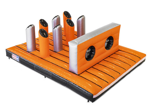 Encomende a pista de obstáculos Giga no tema Bars Dodger Platform para crianças. Compre cursos de obstáculos infláveis ​​online agora na JB Insuflaveis Portugal