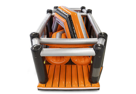 Encomende a pista de obstáculos Giga no tema Tunnel Twister para crianças. Compre cursos de obstáculos infláveis ​​online agora na JB Insuflaveis Portugal