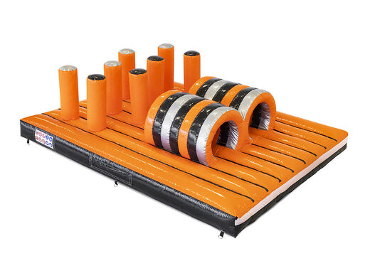 Compre pista de obstáculos inflável de 40 peças giga modular Tunnel Dodger Platform para crianças. Encomende cursos de obstáculos infláveis ​​online agora na JB Insuflaveis Portugal