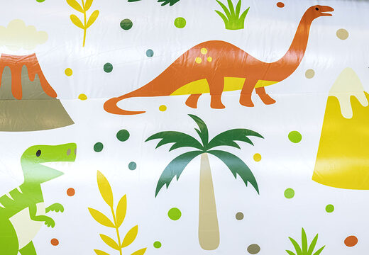 Compre um escorregador inflável exclusivo do dinopark para jovens e idosos. Encomende trilhos de rolos insufláveis ​​agora online em JB Insuflaveis Portugal