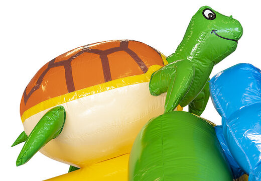 Castelo insuflável temático de hawaii e slide combo à venda na JB Insufláveis ​​Portugal. Encomende castelos insufláveis online na JB Insufláveis ​​Portugal