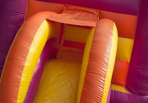 Compre um castelo insuflável midi multifun com teto e tema princesa, para crianças e para uso comercial na JB Insufláveis ​​Portugal