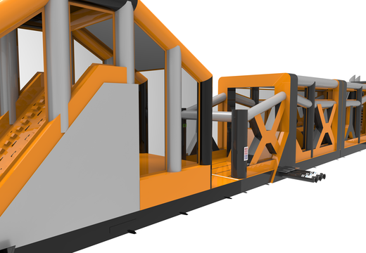 Pista de obstáculo inflable gigante de 48,5 m de largo para niños. Ordene pistas de obstáculos inflables ahora en línea en JB Insuflaveis Portugal