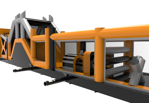 Pista de obstáculos inflable gigante de 48,5 m de largo para niños. Ordene pistas de obstáculos inflables ahora en línea en JB Insuflaveis Portugal