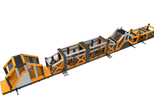 Mega pista de obstáculos inflable de no menos de 48,5 metros de largo para niños. Compre pistas de obstáculos inflables en línea ahora en JB Insuflaveis Portugal
