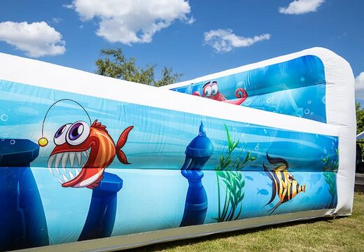 Compre um parque insuflável de bolhas grandes com o tema Seaworld para crianças. Encomende castelos insufláveis ​​na JB Insufláveis Portugal
