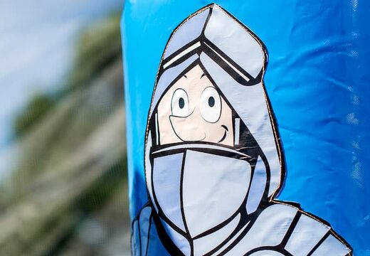 Encomende um grande castelo insuflável aberto multijogador castelo com escorregador para crianças. Compre castelos insufláveis ​​online na JB Insufláveis ​​Portugal