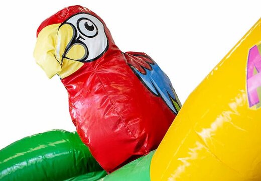 Ordene um castelo insuflável slidebox no tema Haiwaii com um slide para crianças. Compre castelos insufláveis ​​online na JB Insufláveis ​​Portugal