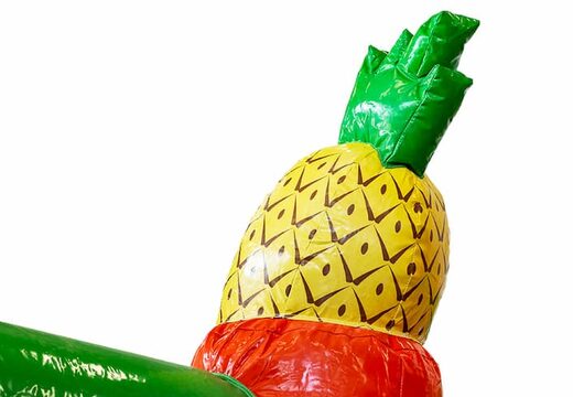 Compre slidebox coberto de castelo insuflável do Havaí com escorregador para crianças. Encomende castelos insufláveis ​​online na JB Insufláveis ​​Portugal