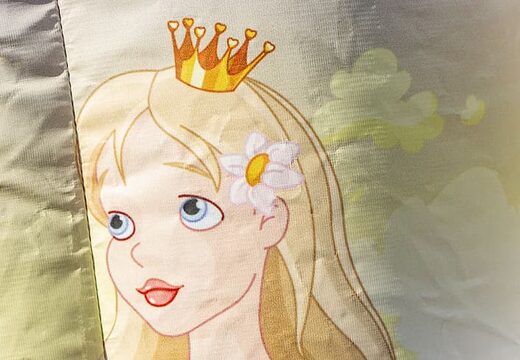 Compre um pequeno castelo insuflável multifunções com teto e tema princesa, para crianças. Compre castelos insufláveis ​​online na JB Insufláveis ​​Portugal