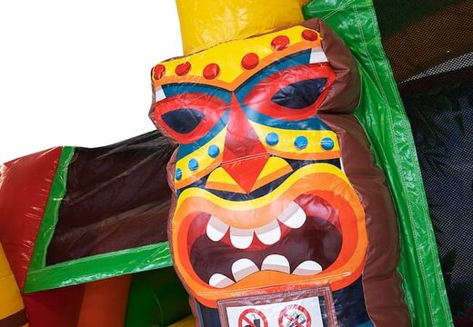 Encomende o castelo insuflável multijogador interno para crianças com o tema Havaí na JB Insufláveis ​​Portugal. Compre castelos insufláveis online na JB Insufláveis ​​Portugal