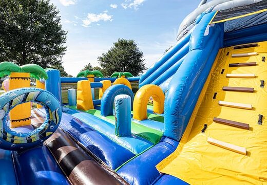 Opblaasbaar mega springkussen in sea life thema met 3D objecten kopen voor kinderen