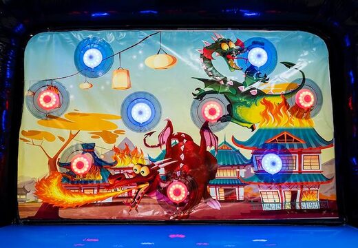 Mini galeria de tiro ips jogo pedido de folha traseira de dragão removível