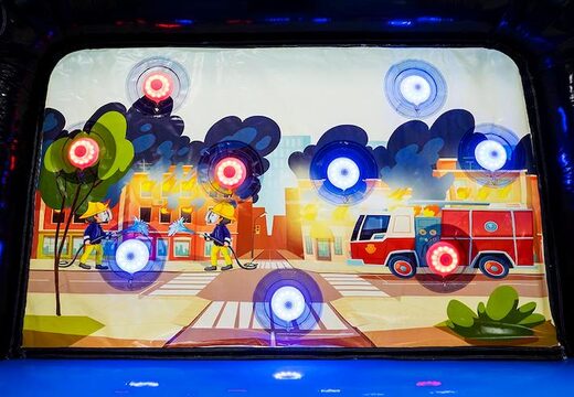 pedido de folha traseira de caminhão de bombeiros intercambiável de mini galeria de tiro ips