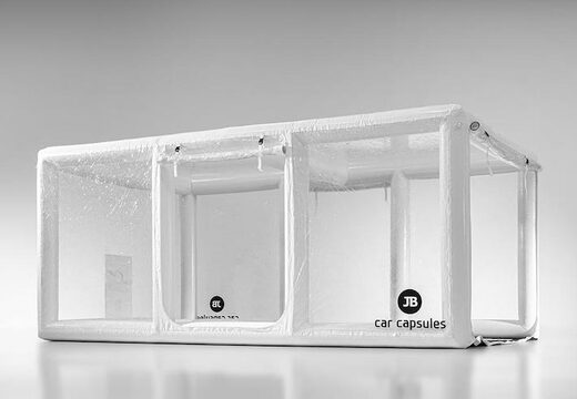 comprar cápsula de carro inflável Showcase para usar o veículo na cor branca