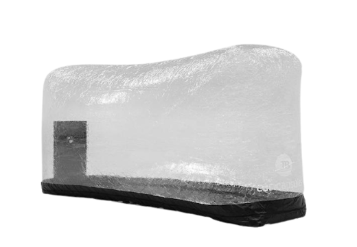 Encomende uma cápsula inflável de motocicleta para guardar sua motocicleta